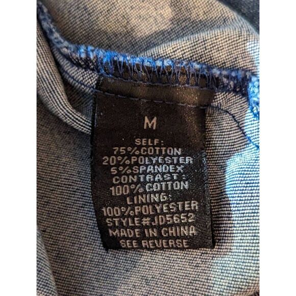 Jealous Tomato Denim Dress with Awesome side Ruffle Super Cute Style! Size Mediu - Picture 6 of 6